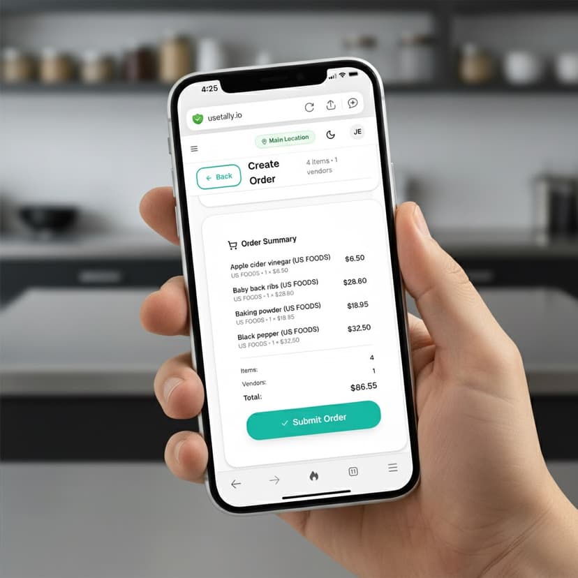Tally mobile app interface