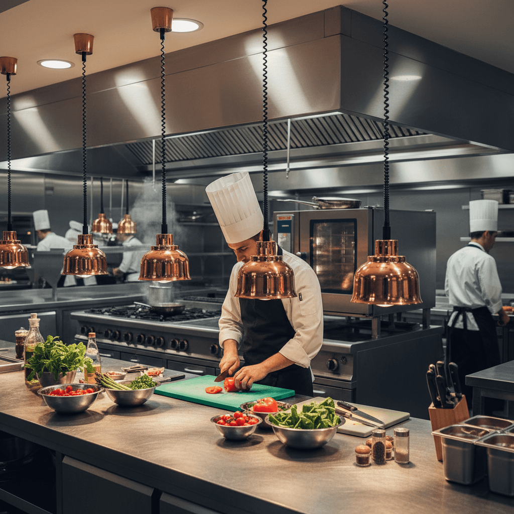 Professional kitchen background